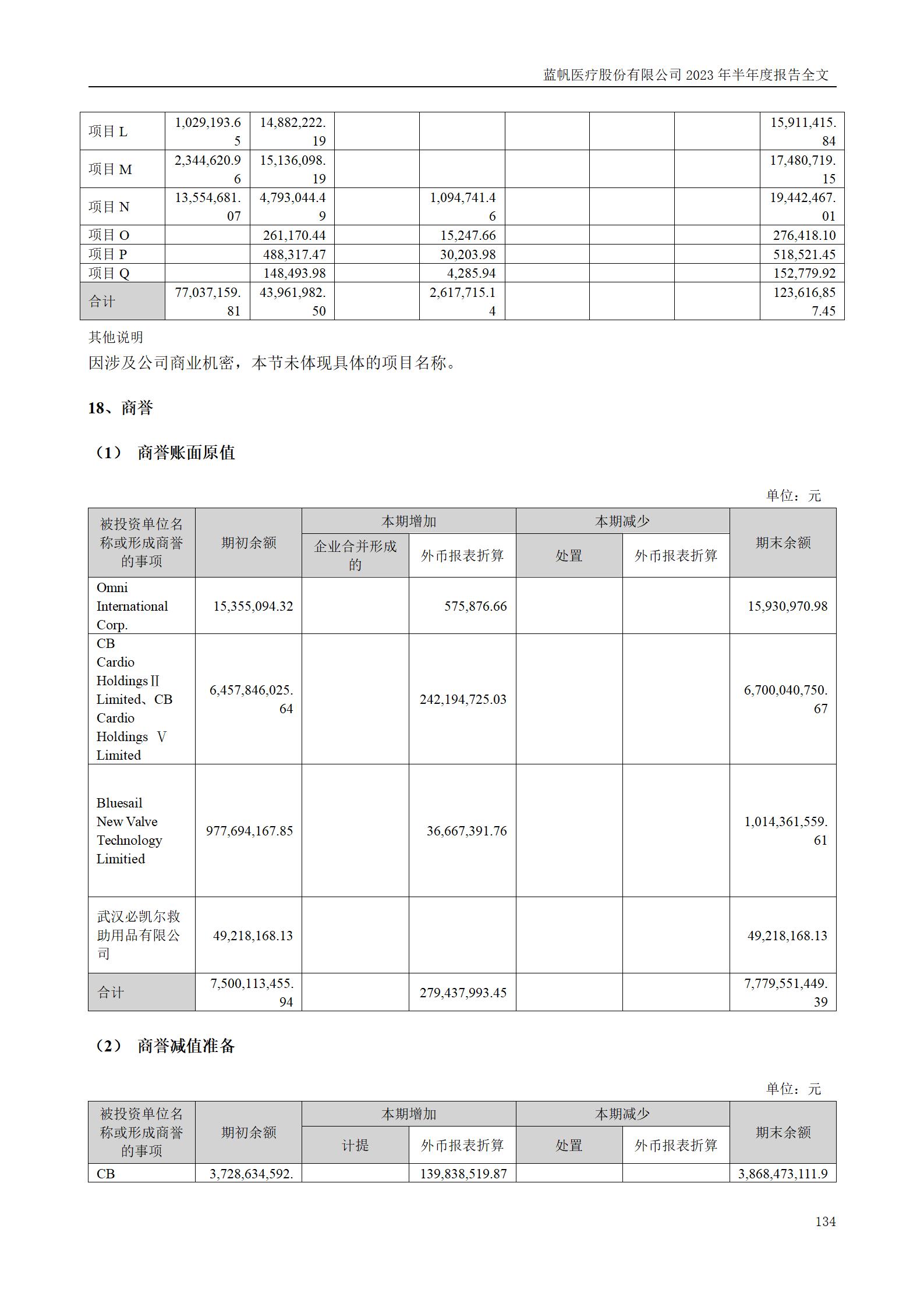 尊龙凯时股份有限公司2023年半年度报告_134