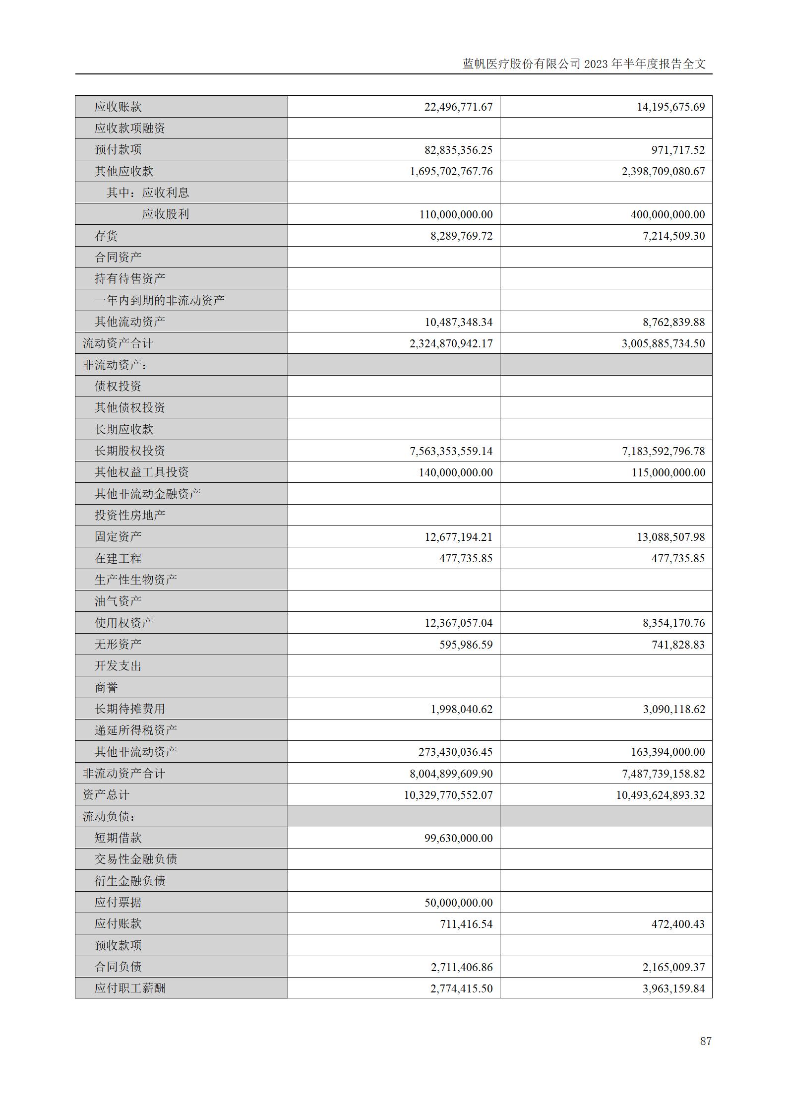 尊龙凯时股份有限公司2023年半年度报告_87