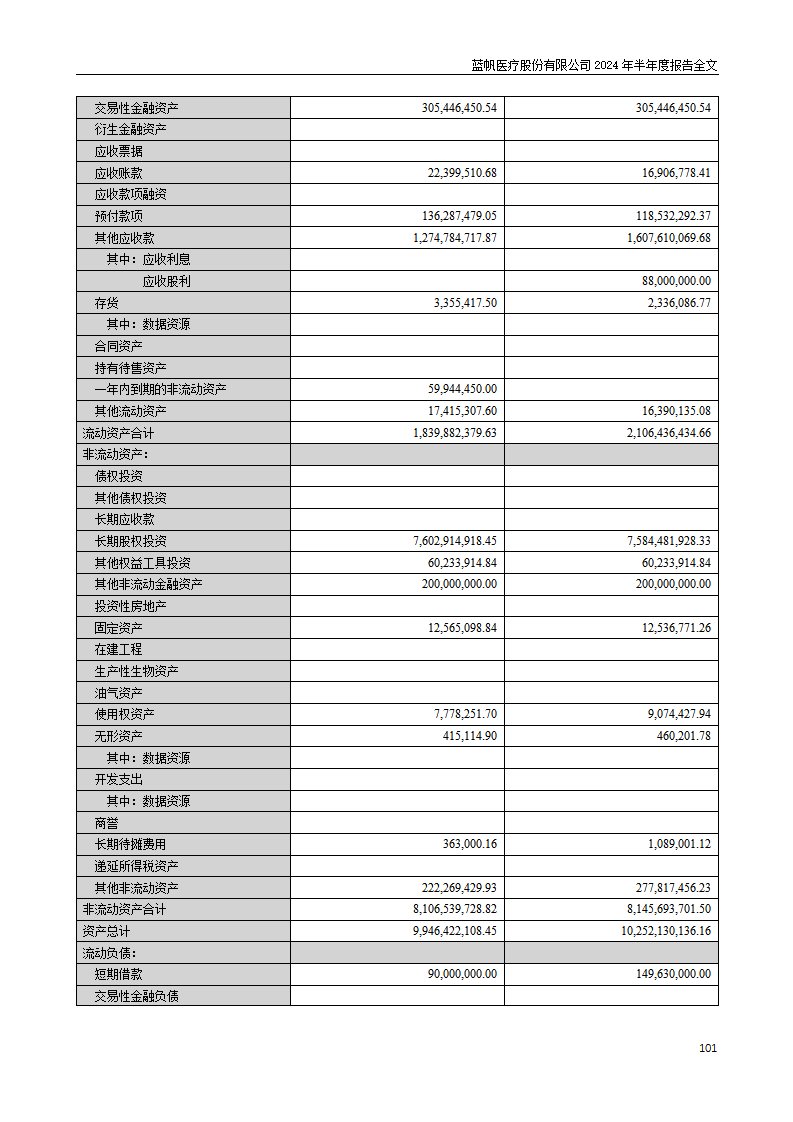 尊龙凯时股份有限公司2024年半年度报告_101